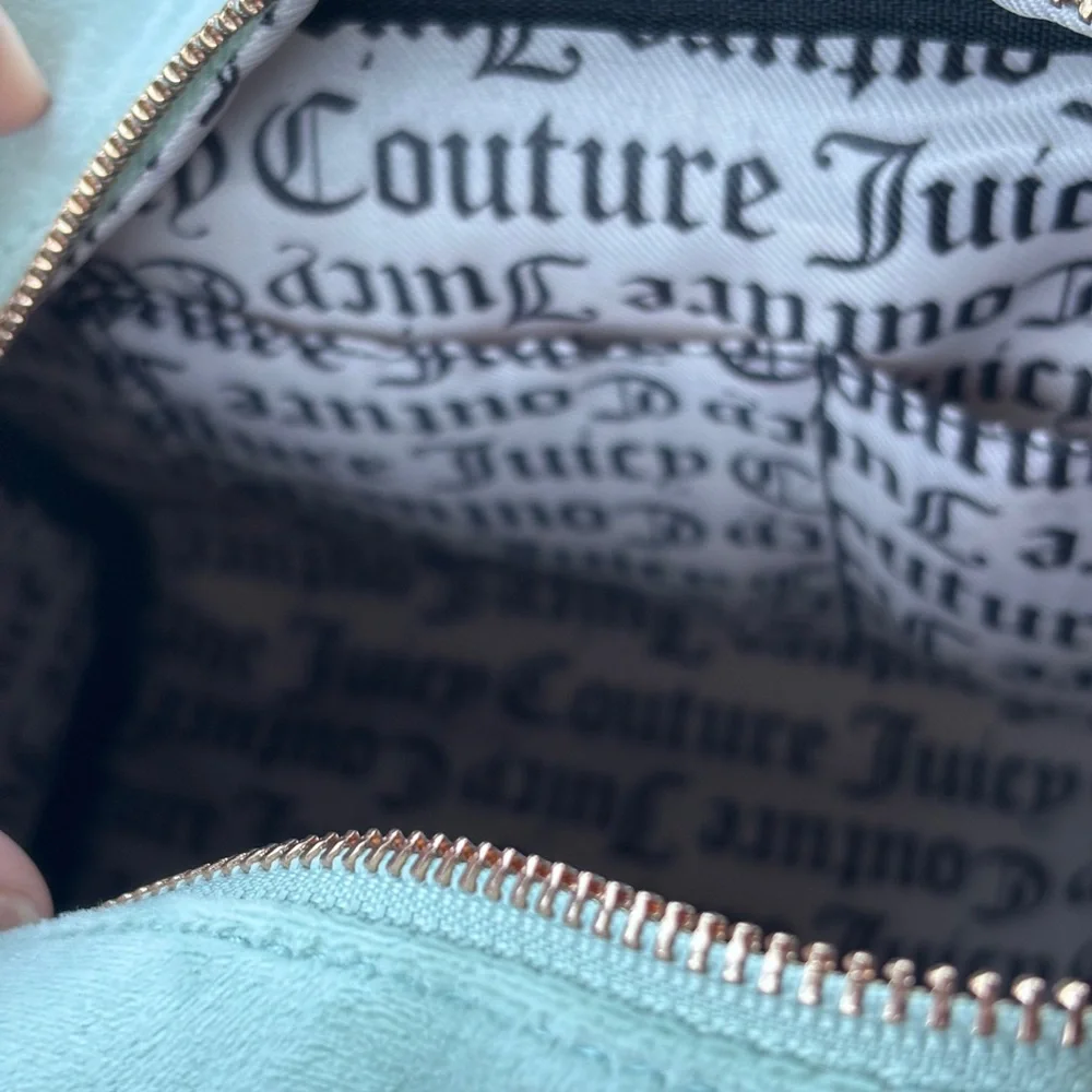 NWT Juicy Couture Mint & Light Pink Crossbody Satchel - Picture 9 of 10